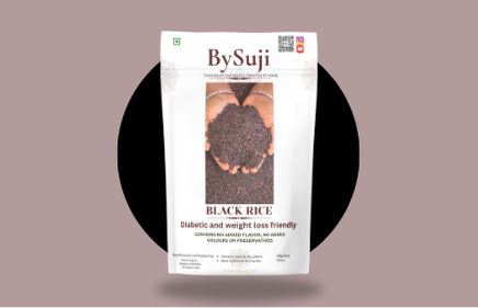 BySuji Black rice (ಕಪ್ಪು ಅಕ್ಕಿ / Kappu kavani akki / Chakhao)500g