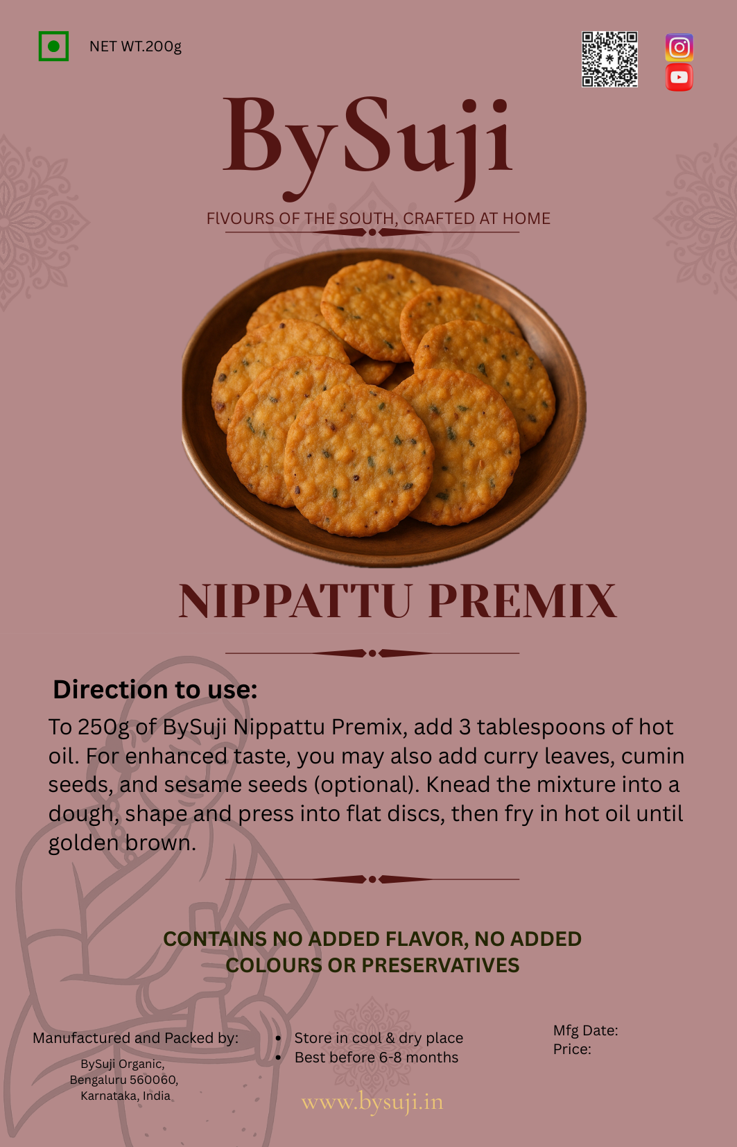 BySuji Nipattu Premix (250g)