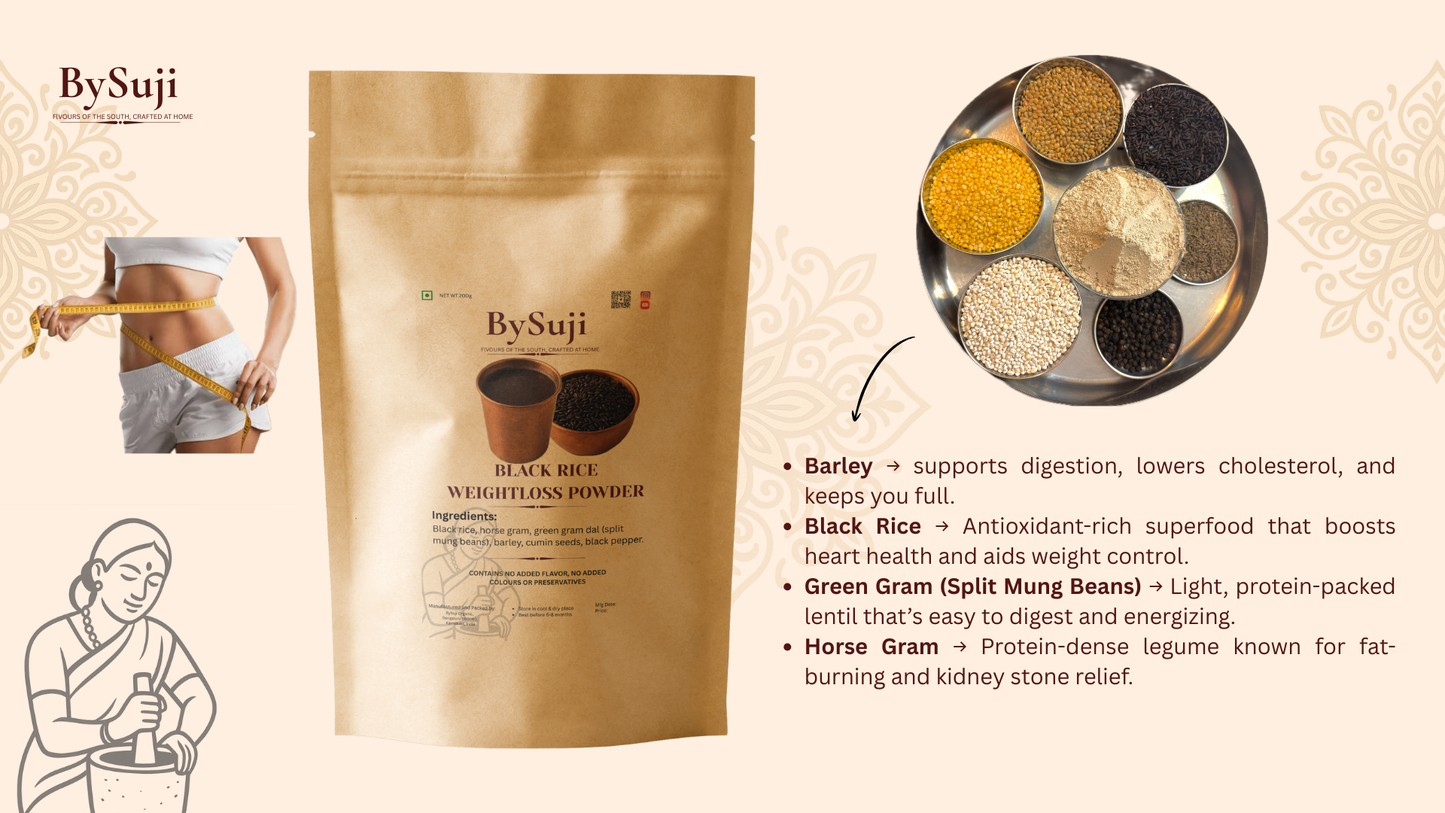 BySuji Black Rice Weight-Loss Powder (200g)