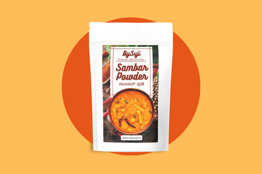 BySuji Homemade Sambar Powder (200gm) (ಬೈಸುಜಿ ಸಾಂಬಾರ್ ಪೌಡರ್)