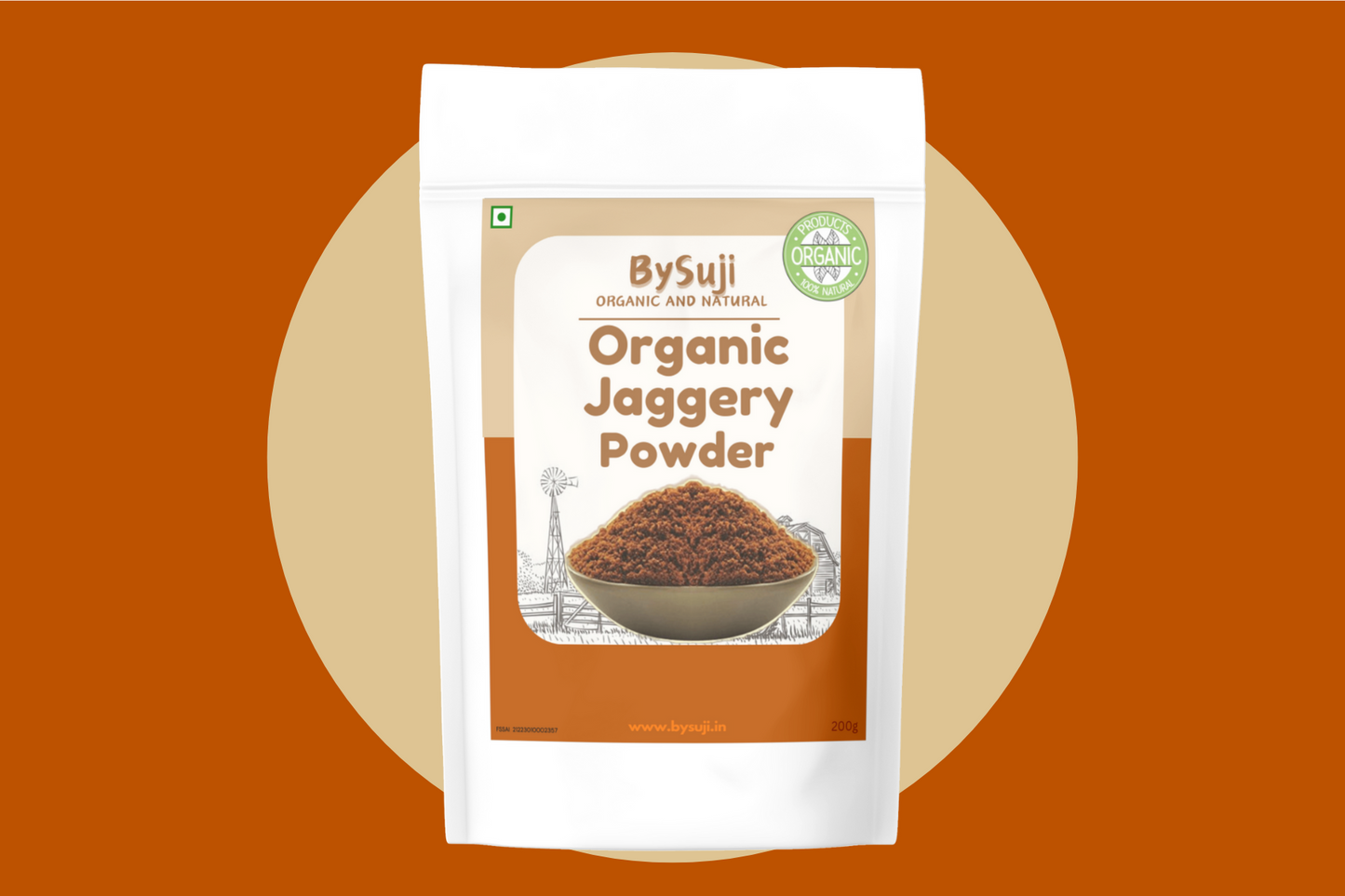 BySuji Organic Jaggery Powder 200g