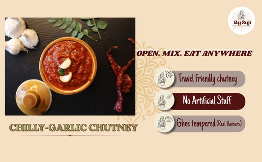 BySuji Chilli Garlic Chutney (250g)